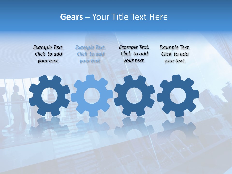 Blue People Destination PowerPoint Template