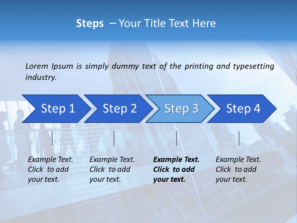 Blue People Destination PowerPoint Template