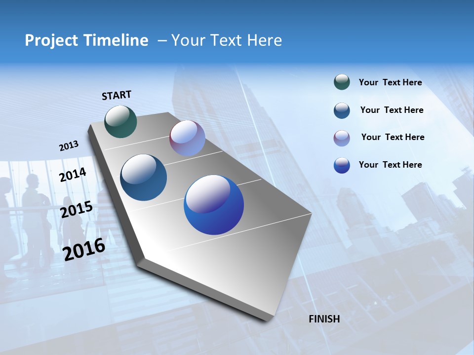 Blue People Destination PowerPoint Template