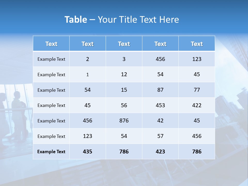 Blue People Destination PowerPoint Template