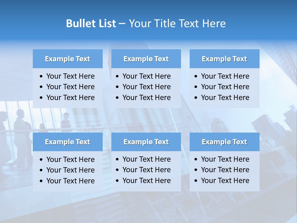 Blue People Destination PowerPoint Template