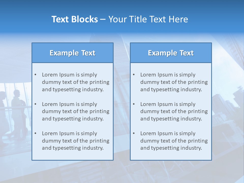 Blue People Destination PowerPoint Template