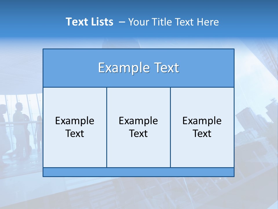 Blue People Destination PowerPoint Template