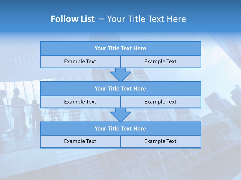 Blue People Destination PowerPoint Template