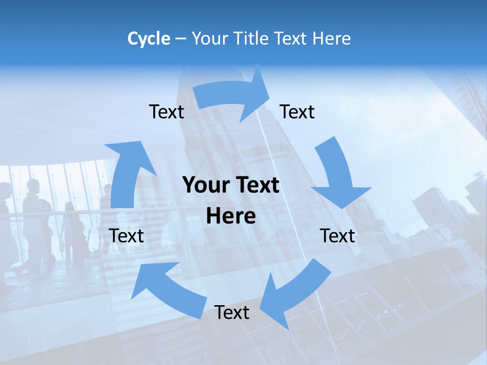 Blue People Destination PowerPoint Template