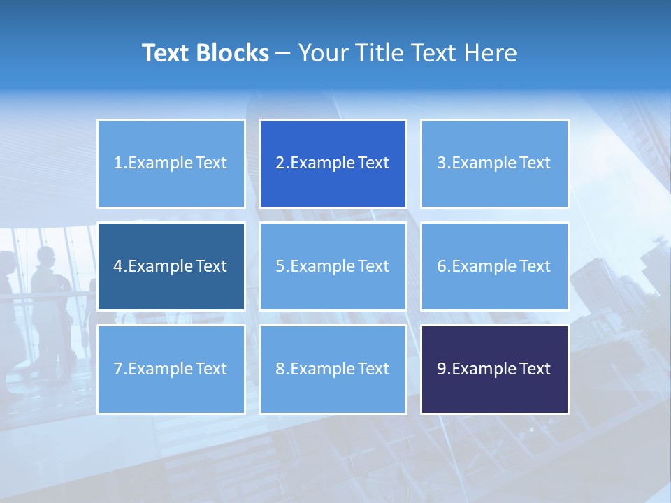 Blue People Destination PowerPoint Template