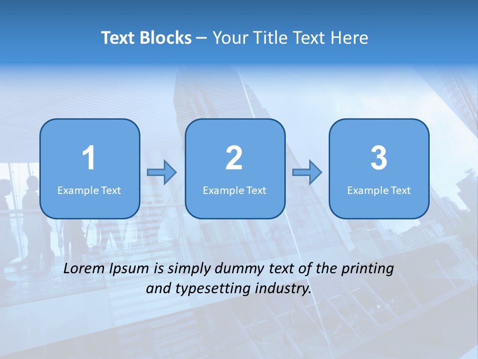 Blue People Destination PowerPoint Template