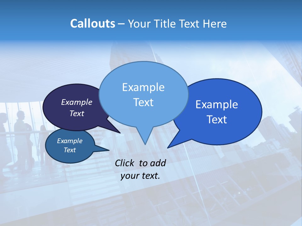 Blue People Destination PowerPoint Template