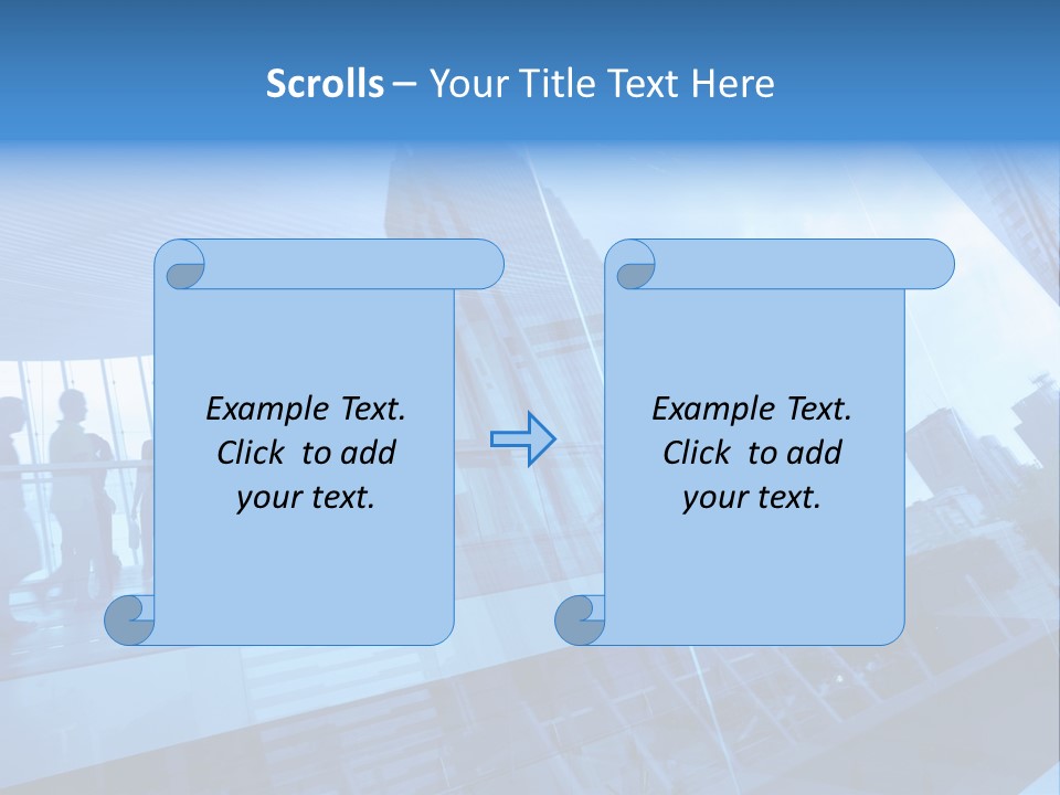 Blue People Destination PowerPoint Template