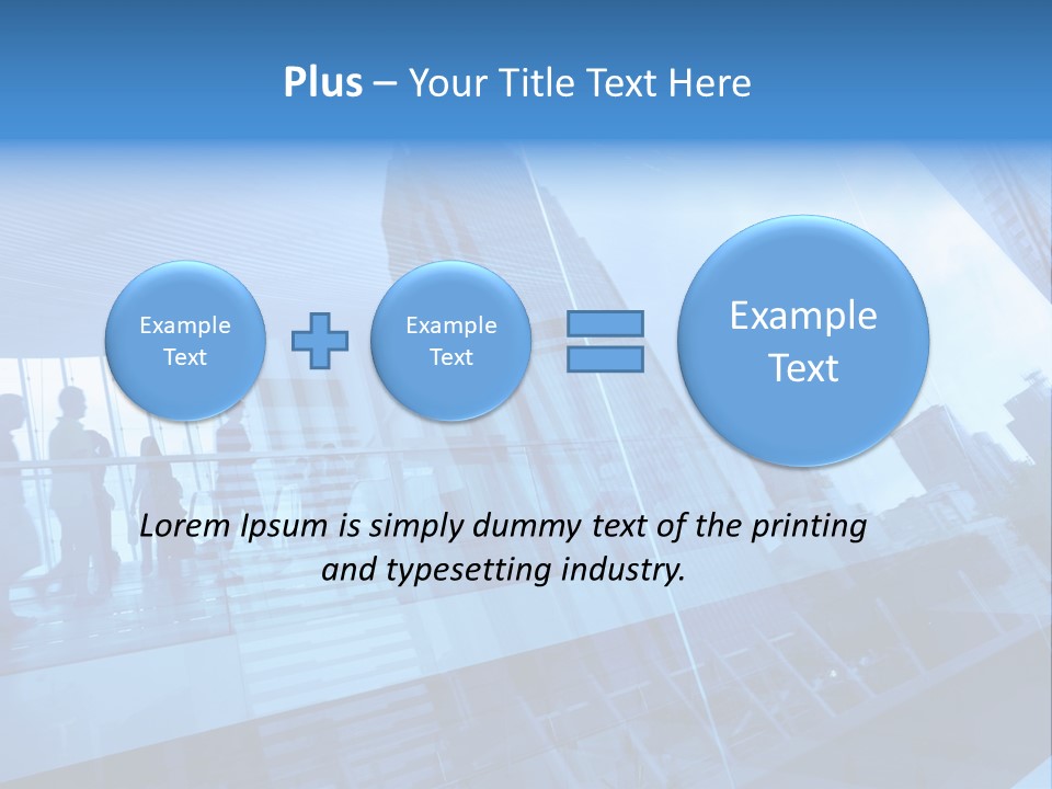 Blue People Destination PowerPoint Template