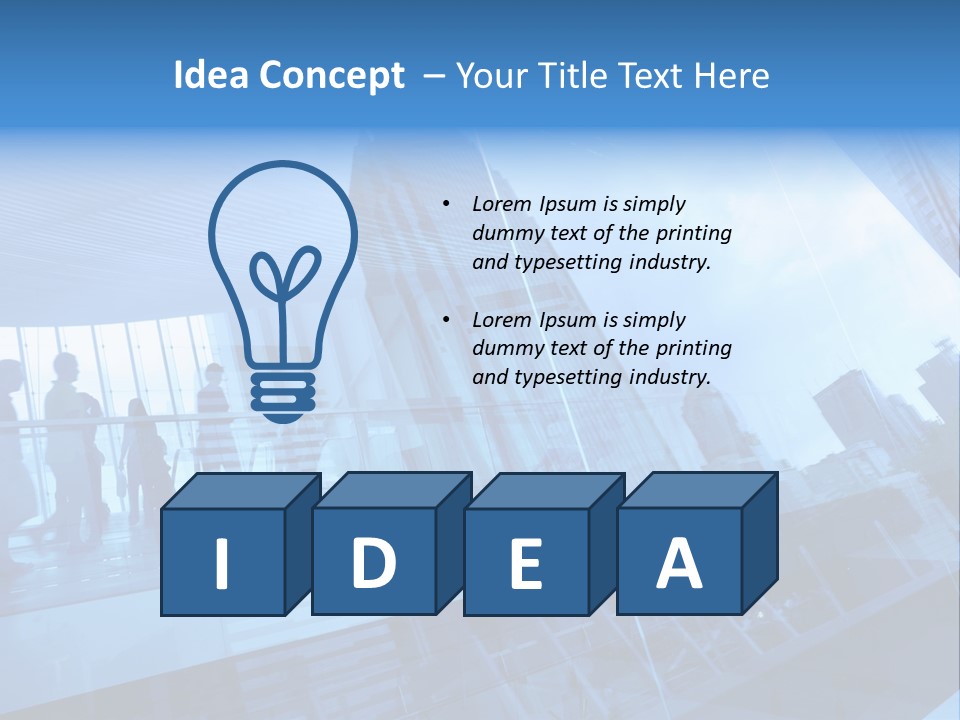 Blue People Destination PowerPoint Template