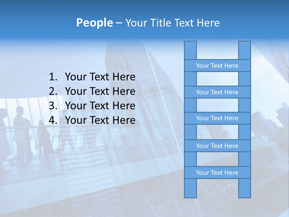 Blue People Destination PowerPoint Template