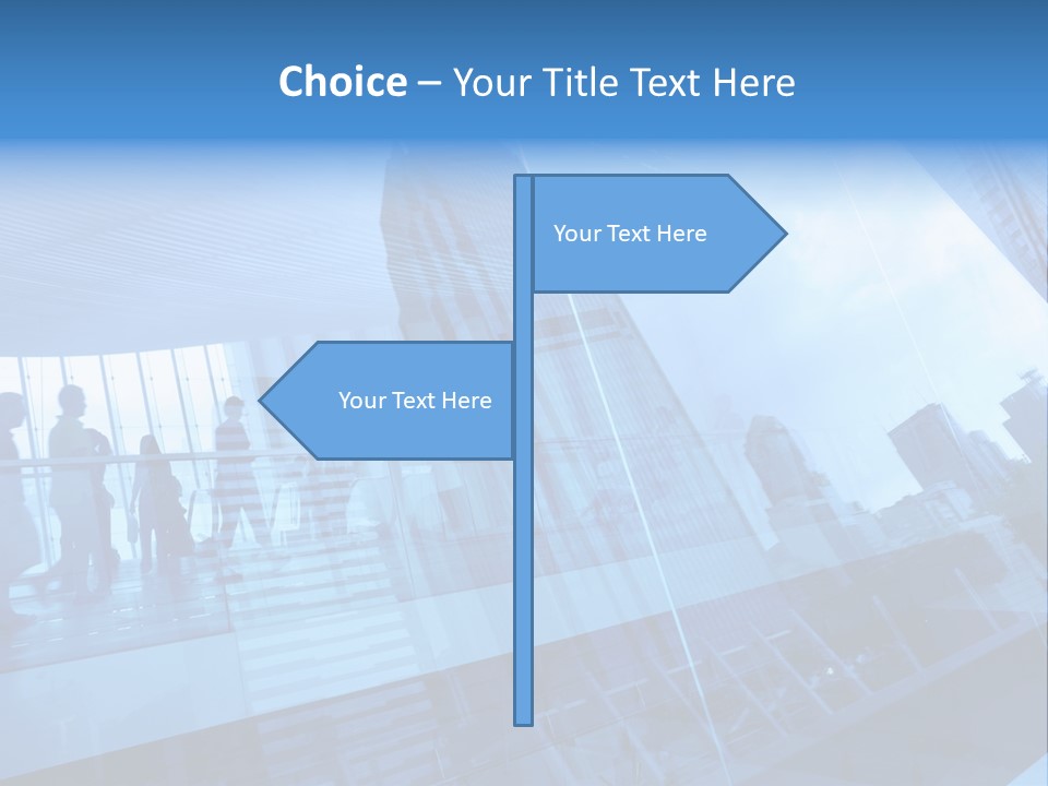 Blue People Destination PowerPoint Template