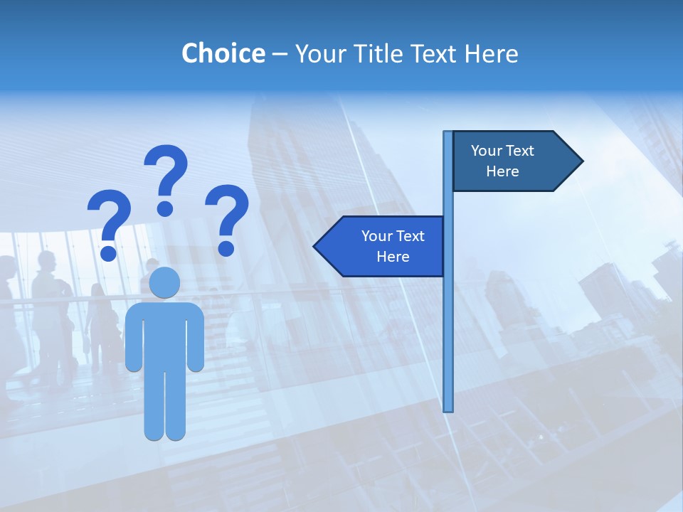 Blue People Destination PowerPoint Template