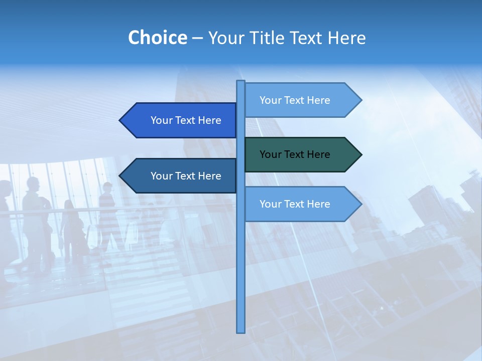 Blue People Destination PowerPoint Template
