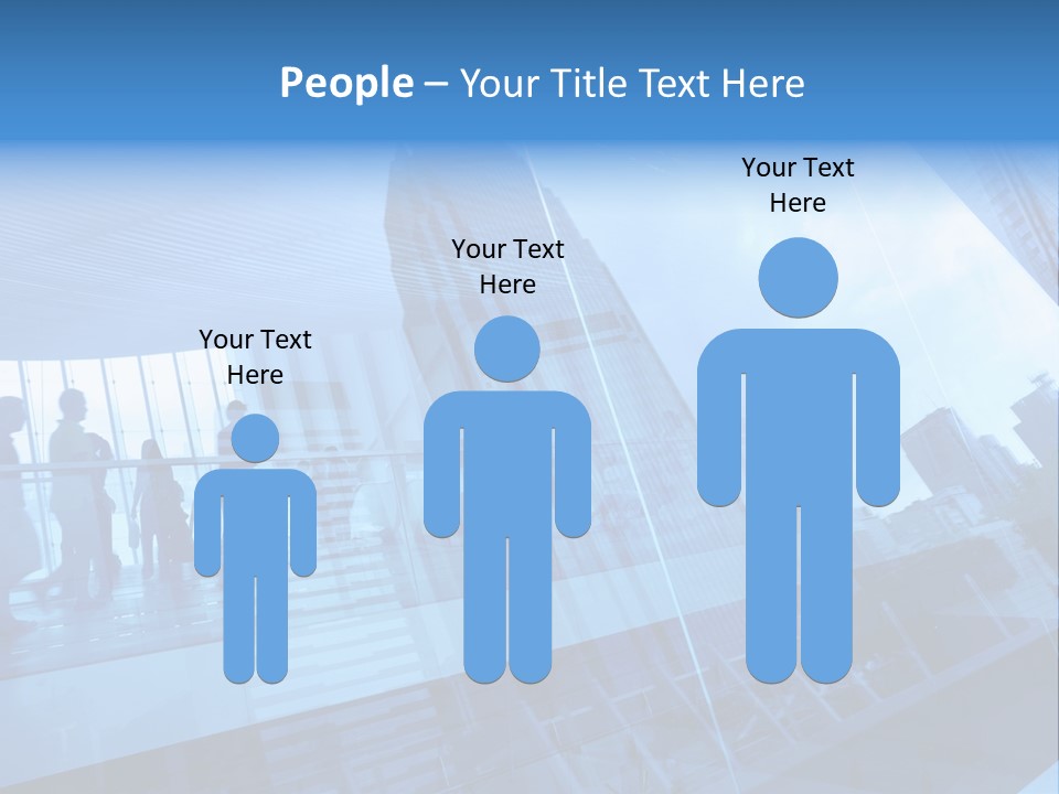 Blue People Destination PowerPoint Template