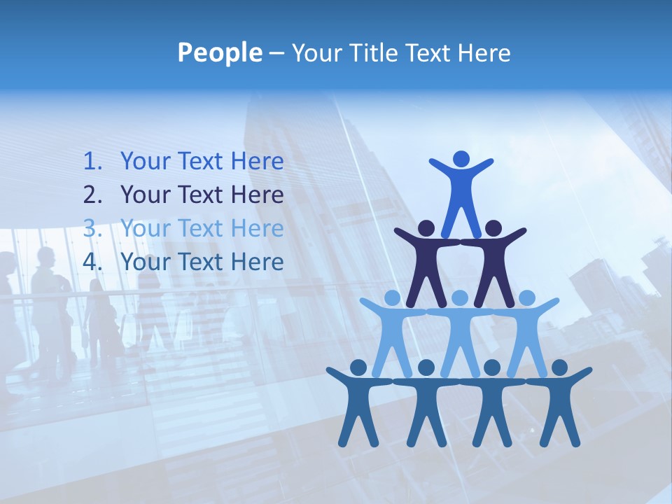Blue People Destination PowerPoint Template