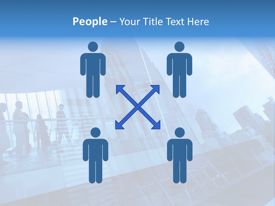 Blue People Destination PowerPoint Template