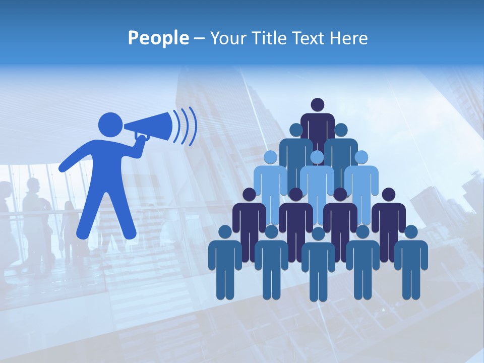 Blue People Destination PowerPoint Template