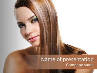 Smooth Hairdo Straight PowerPoint Template