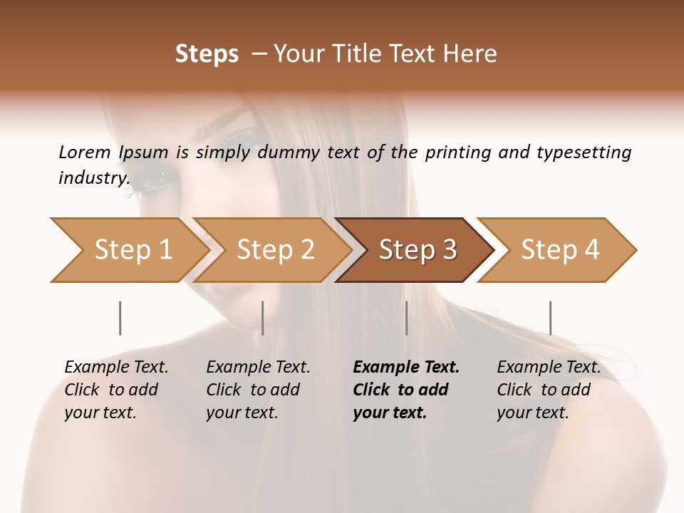 Smooth Hairdo Straight PowerPoint Template