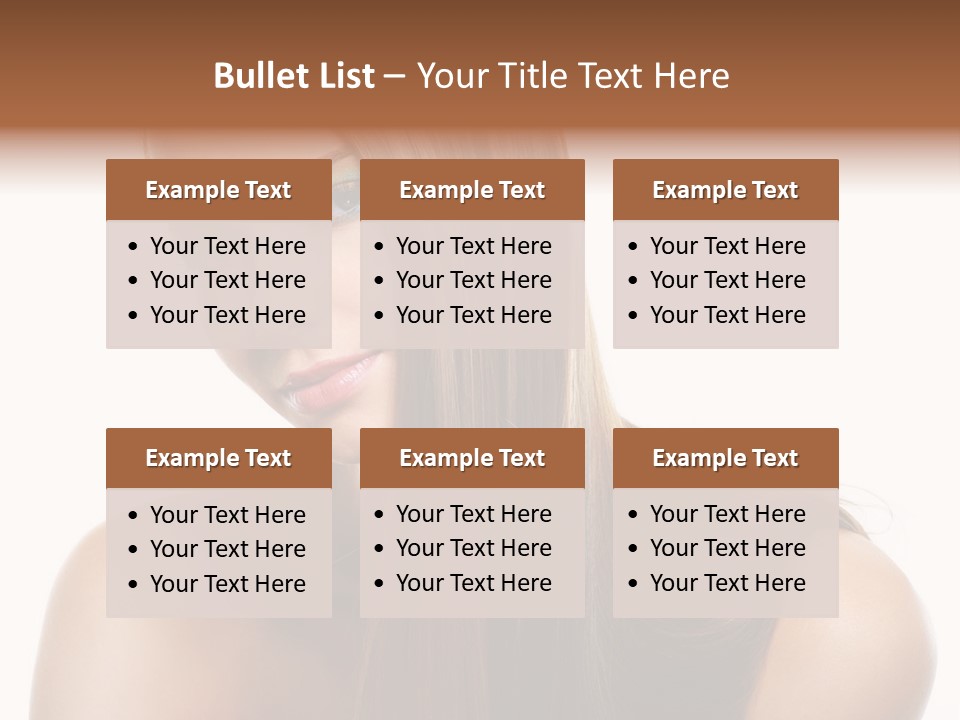 Smooth Hairdo Straight PowerPoint Template