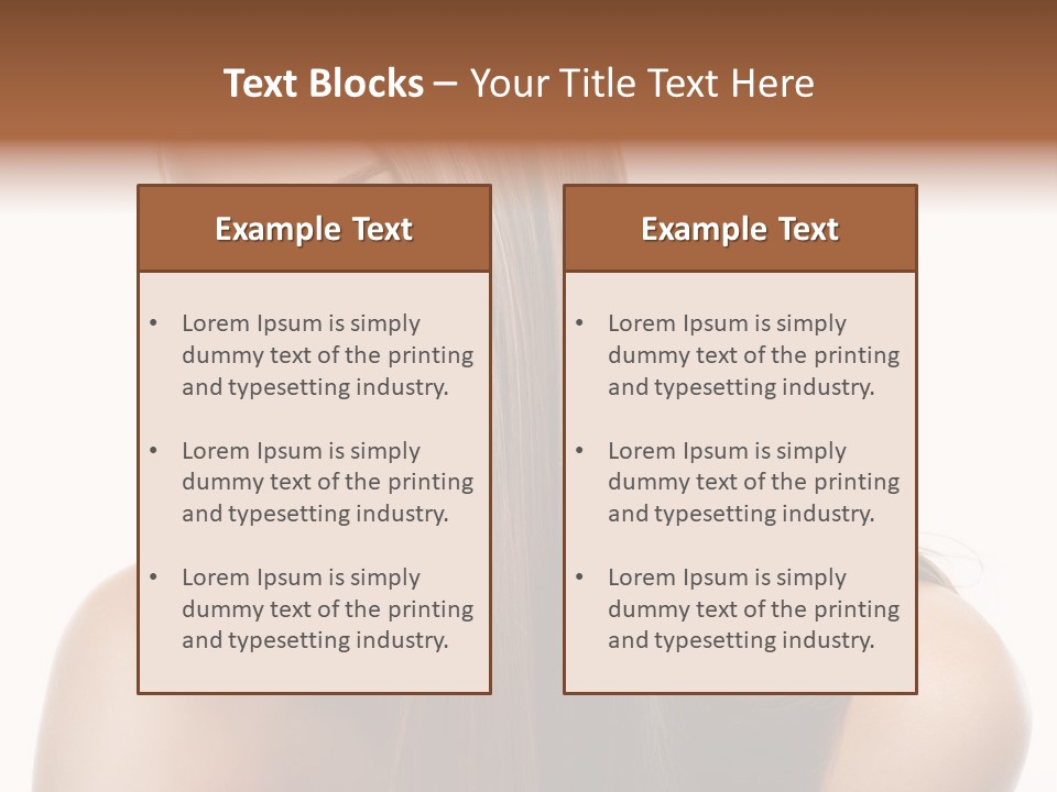 Smooth Hairdo Straight PowerPoint Template