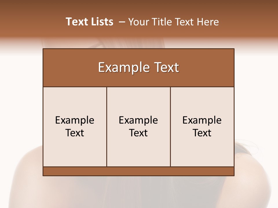 Smooth Hairdo Straight PowerPoint Template