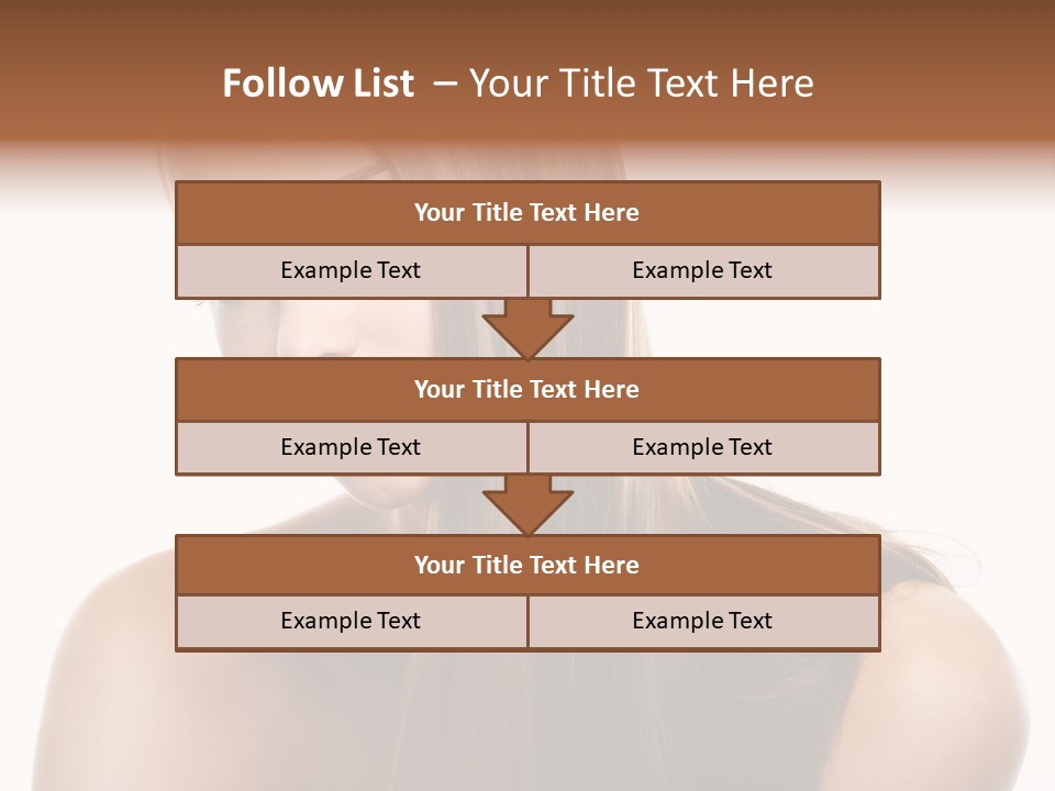 Smooth Hairdo Straight PowerPoint Template