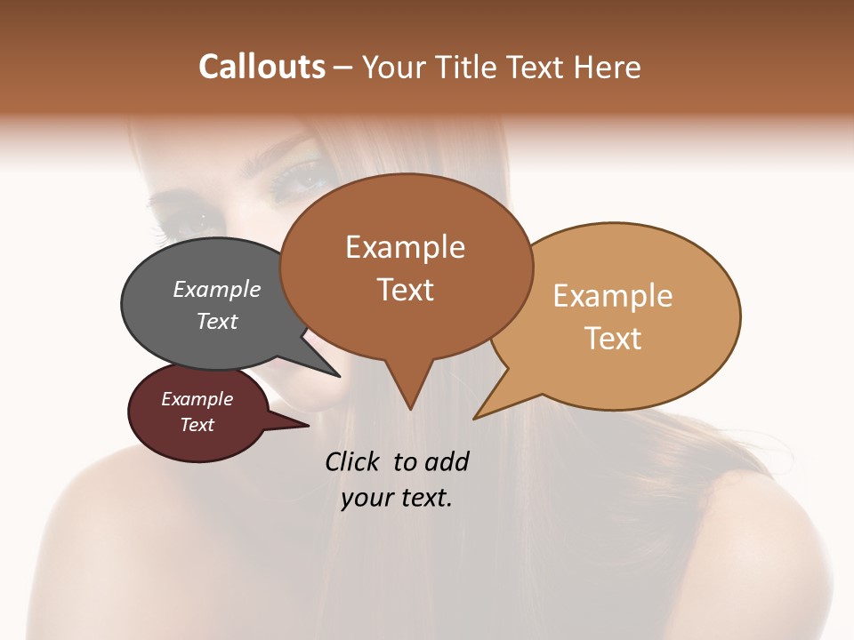 Smooth Hairdo Straight PowerPoint Template