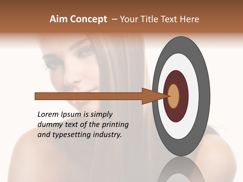 Smooth Hairdo Straight PowerPoint Template