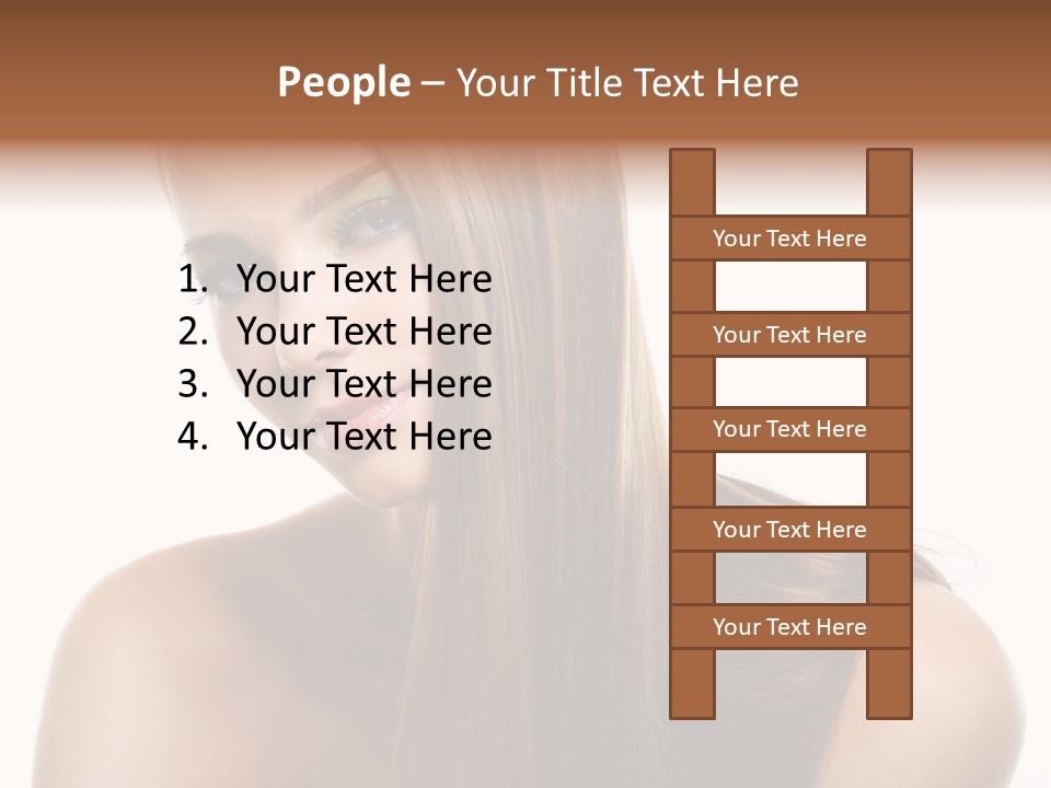 Smooth Hairdo Straight PowerPoint Template