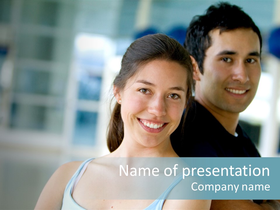 People Guy Smiley PowerPoint Template