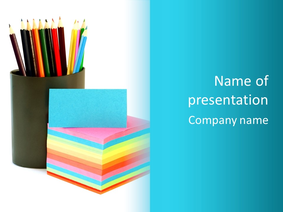Color Isolated Picture PowerPoint Template