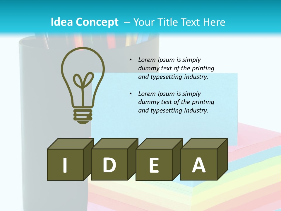 Color Isolated Picture PowerPoint Template