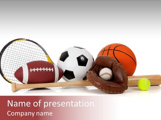Coaching Object Athletics PowerPoint Template