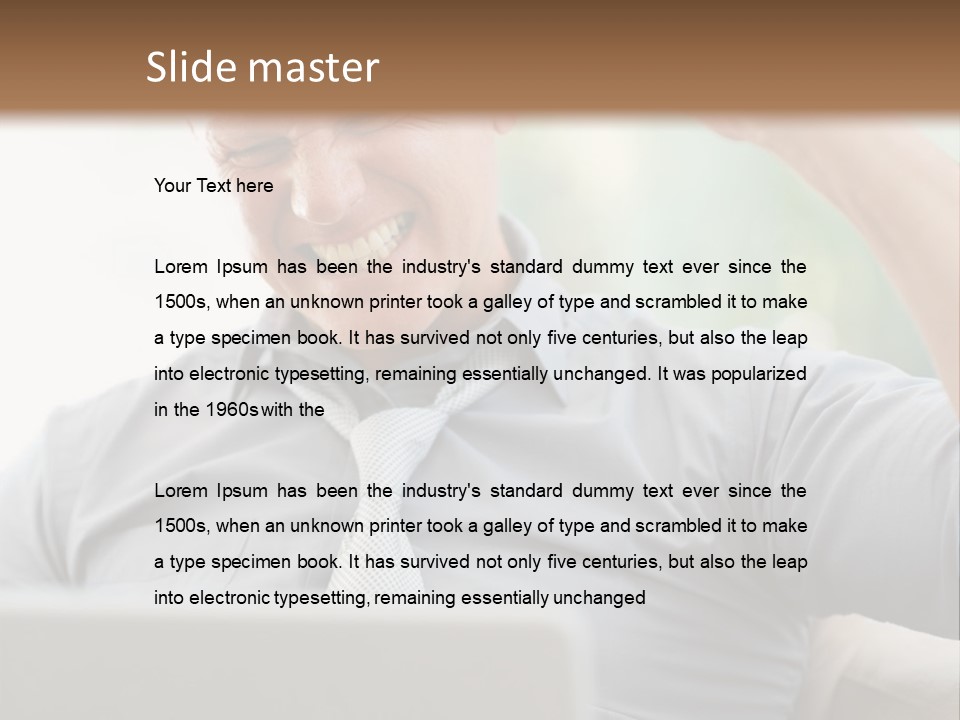 Detached House Coast PowerPoint Template