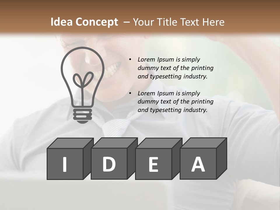 Detached House Coast PowerPoint Template