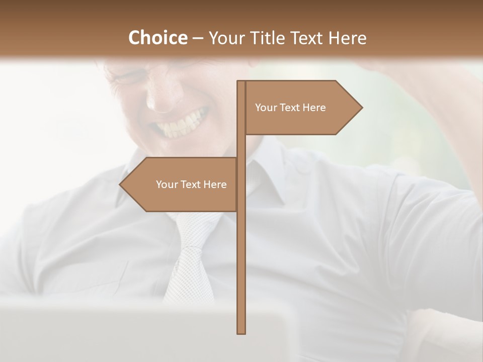 Detached House Coast PowerPoint Template