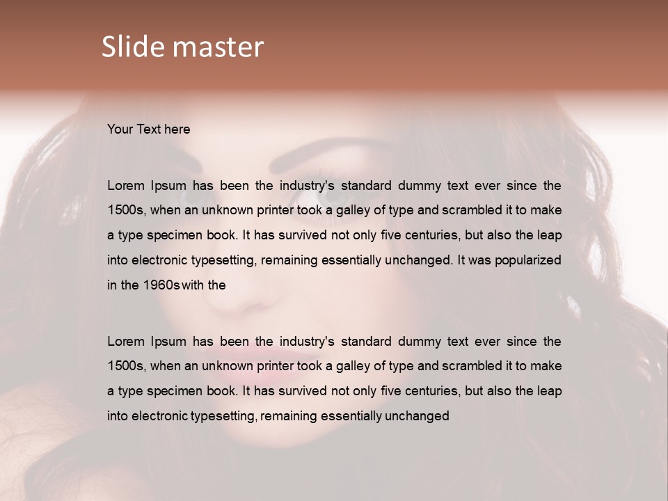 Allure Female Face PowerPoint Template