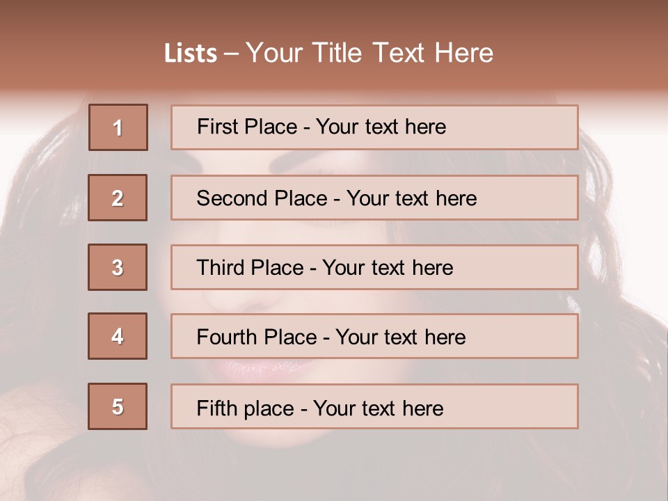 Allure Female Face PowerPoint Template