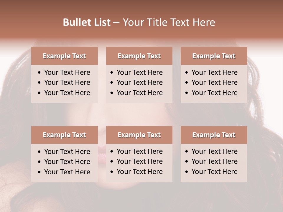 Allure Female Face PowerPoint Template