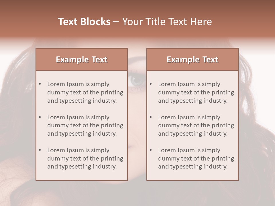 Allure Female Face PowerPoint Template