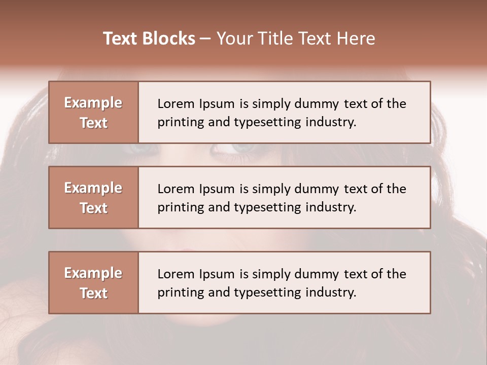 Allure Female Face PowerPoint Template