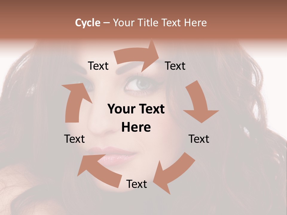 Allure Female Face PowerPoint Template