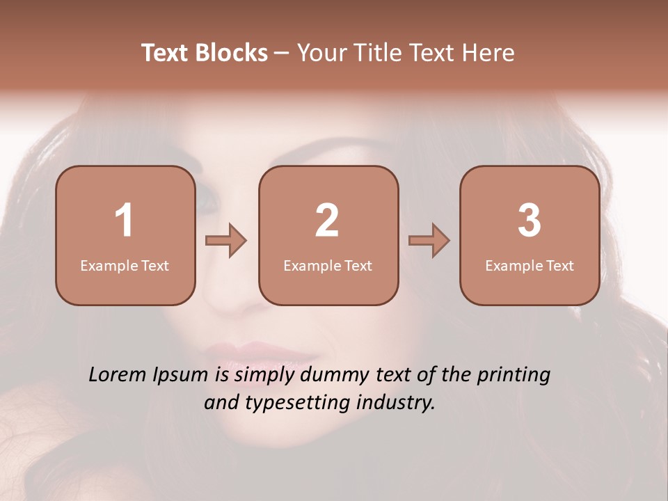Allure Female Face PowerPoint Template