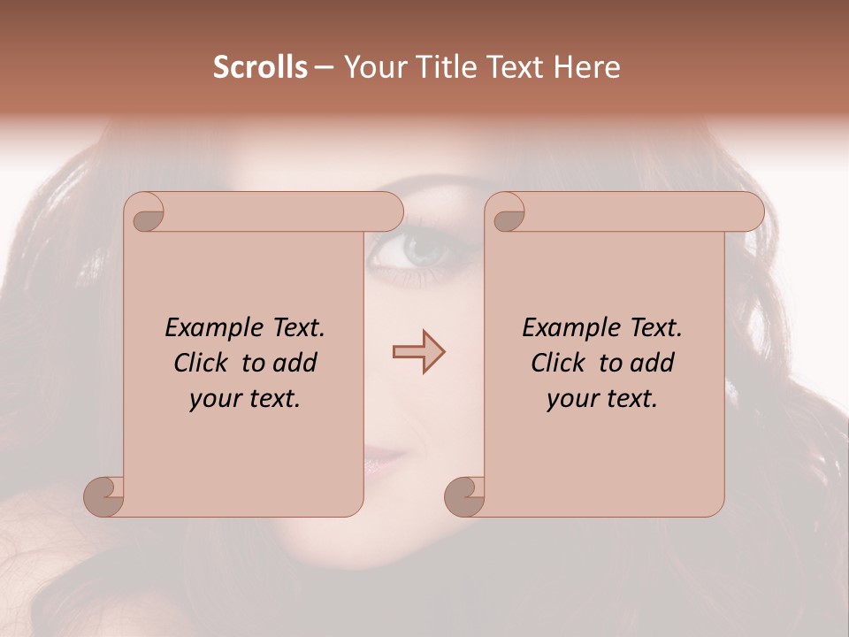 Allure Female Face PowerPoint Template