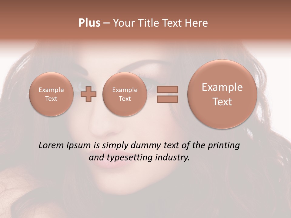 Allure Female Face PowerPoint Template