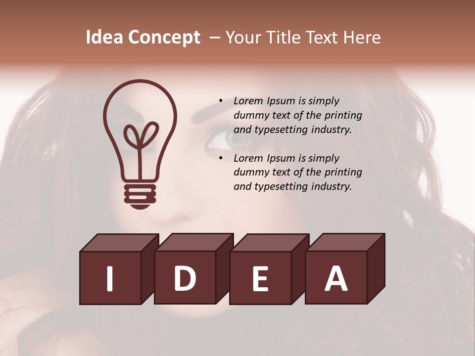 Allure Female Face PowerPoint Template