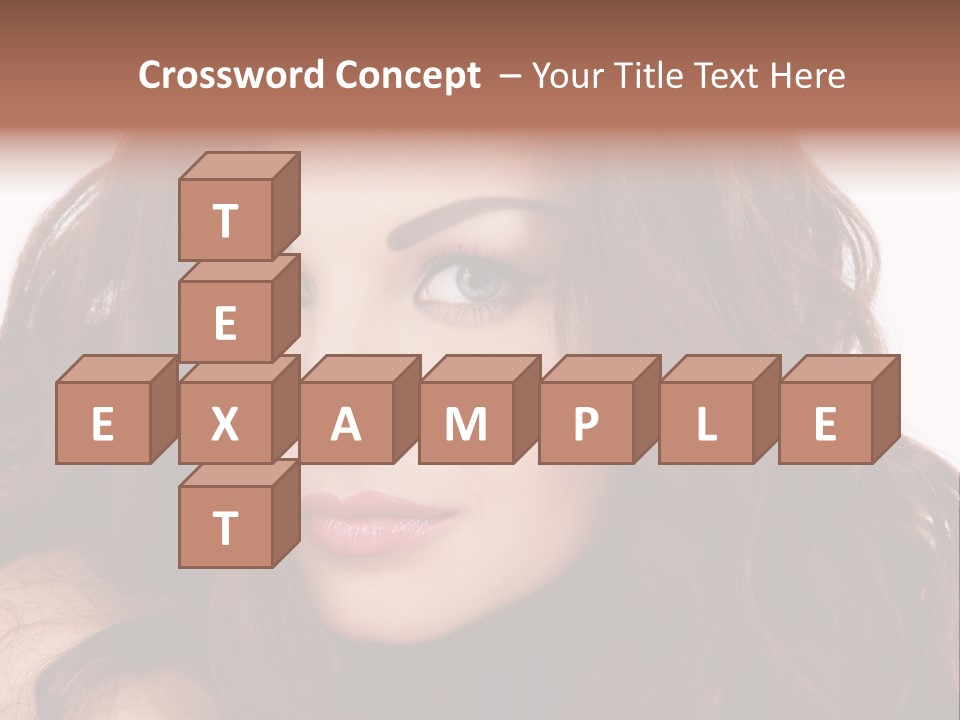 Allure Female Face PowerPoint Template